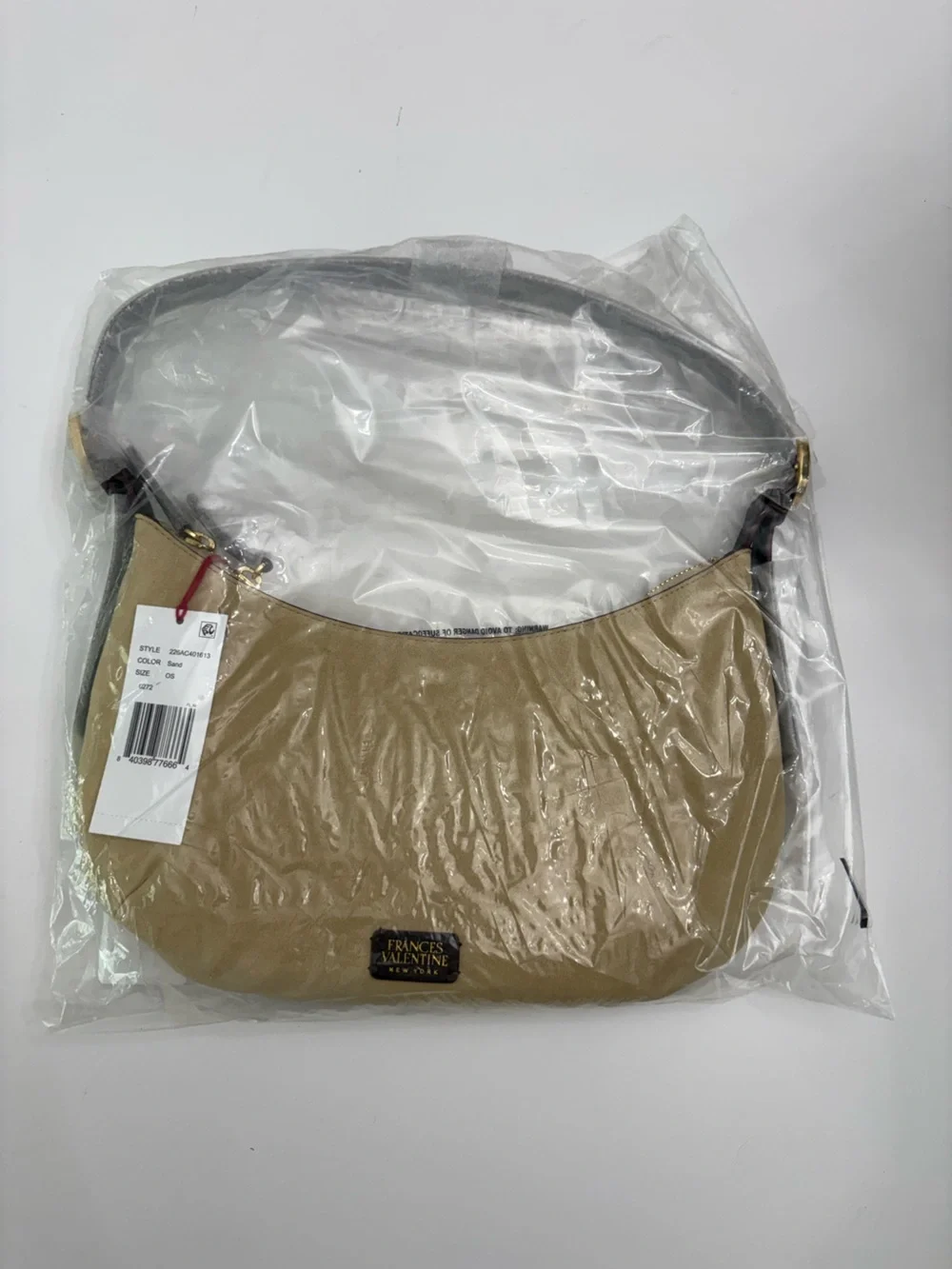 Frances Valentine Starr Suede Hobo - Oyster